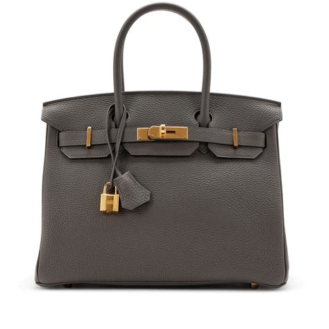 Hermès Etain Togo Birkin 30 Gold Hardware, 2022 Available